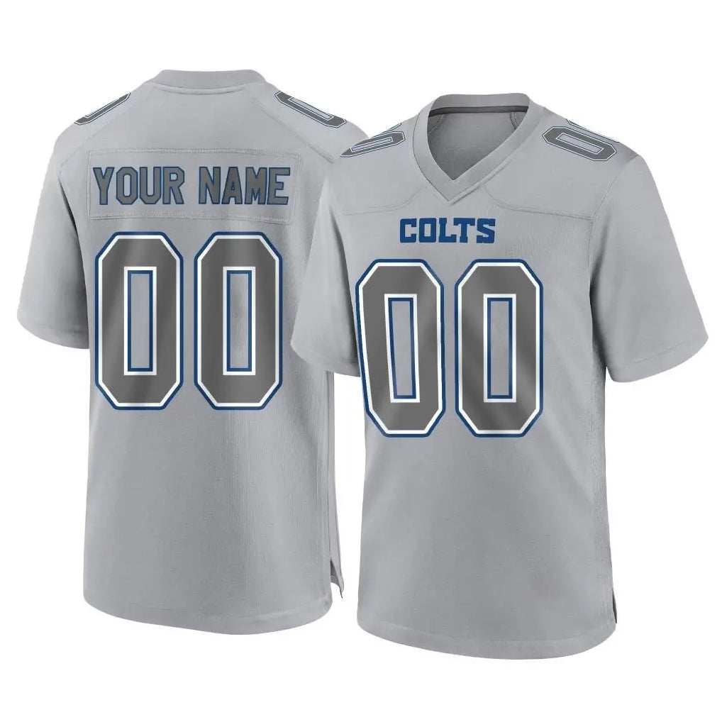 Qdoa Custom IN.Colts Gray Atmosphere Fashion Home Game Any Name & Numbers Stitched Jerseys
