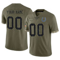 Qdoa Custom IN.Colts Olive Salute To Service Limited Any Name & Numbers Stitched Jerseys
