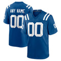 Qdoa Custom IN.Colts Royal Home Game Any Name & Numbers Stitched Jerseys