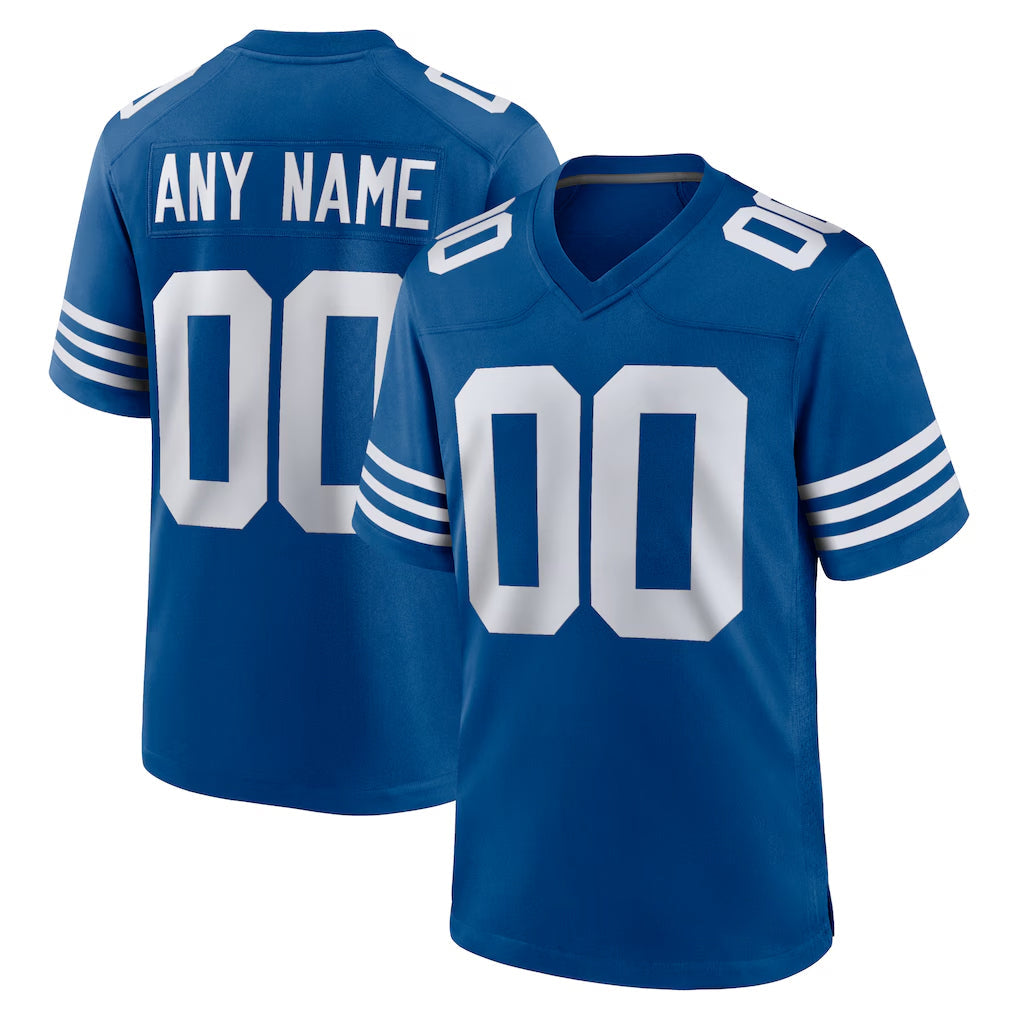 Qdoa Custom IN.Colts Royal Limited Home Game Any Name & Numbers Stitched Jerseys