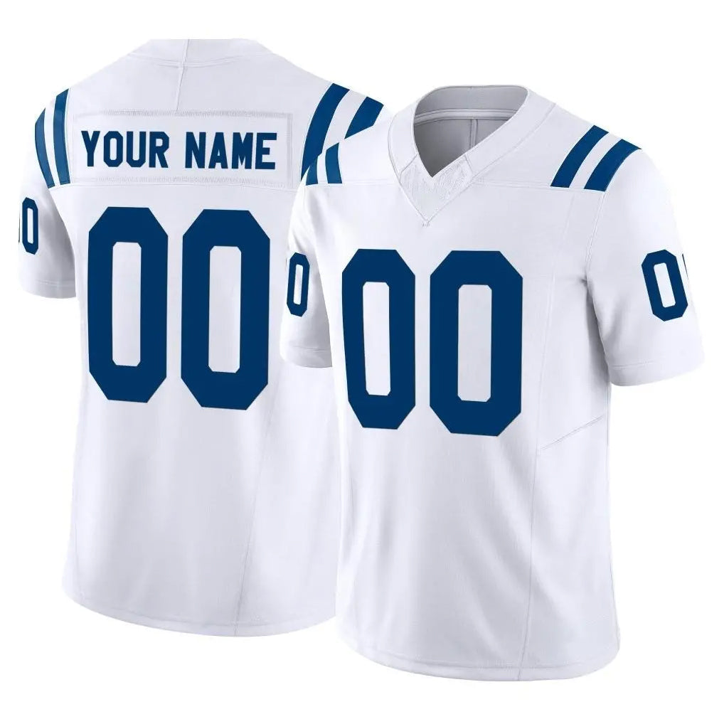 Qdoa Custom IN.Colts White Limited Vapor F.U.S.E. Home Game Any Name & Numbers Stitched Jerseys
