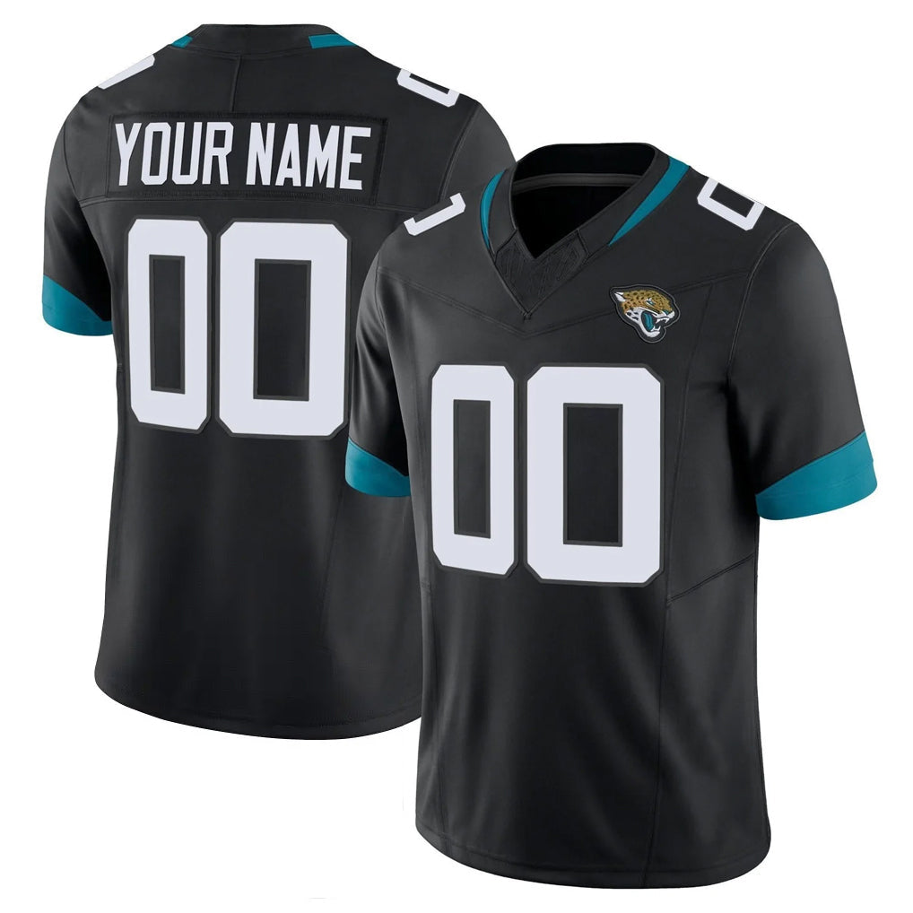 Qdoa Custom J.Jaguars Black Vapor F.U.S.E. Limited Home Game Any Name & Numbers Stitched Jerseys