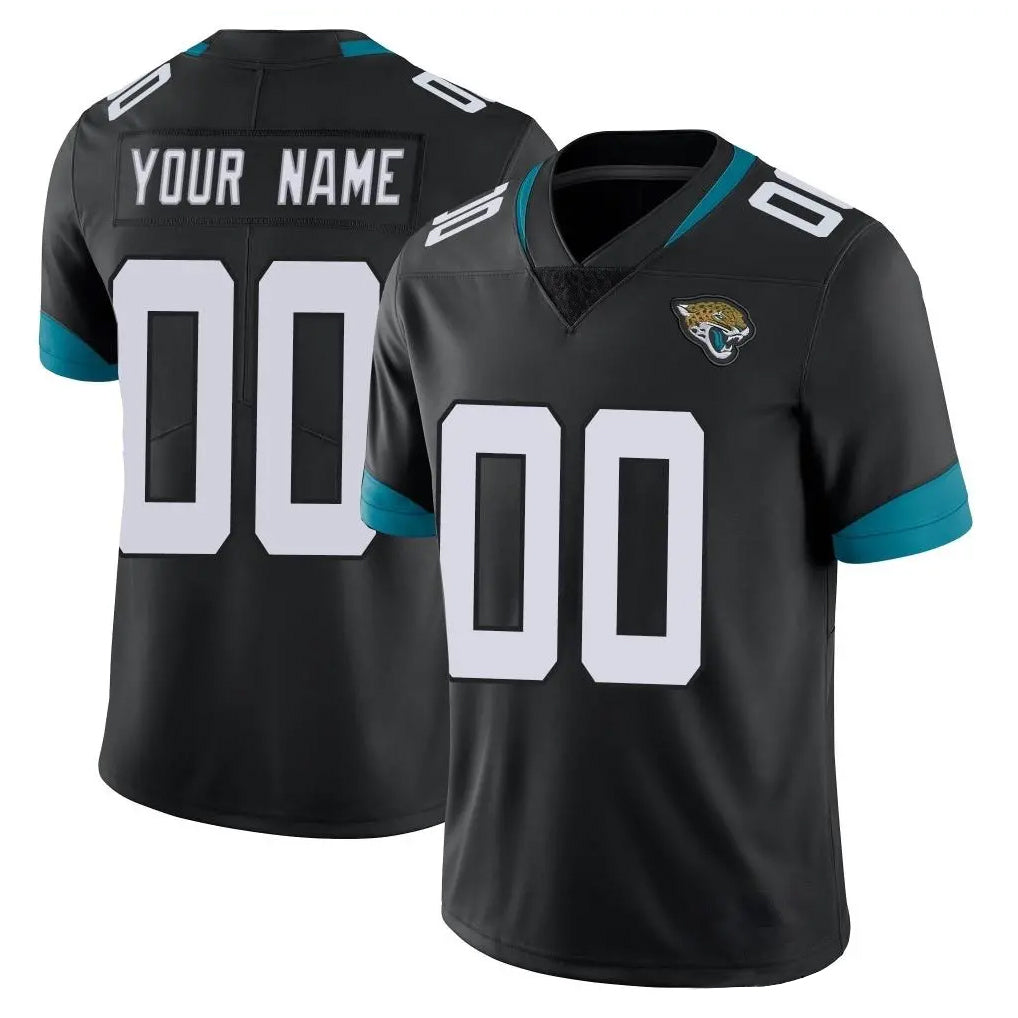 Qdoa Custom J.Jaguars Black Vapor Untouchable Limited Home Game Any Name & Numbers Stitched Jerseys