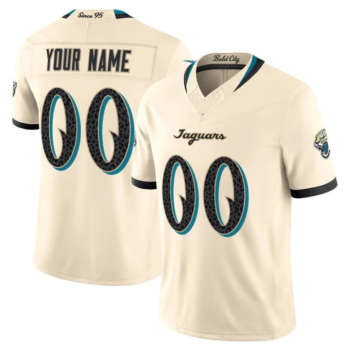 Qdoa Custom J.Jaguars Natural 2026 Rivalries Vapor Limited Jersey - All Stitched
