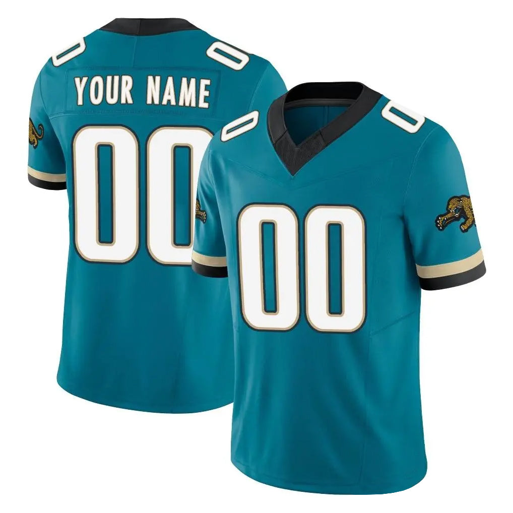 Qdoa Custom J.Jaguars Teal Prowler Throwback Vapor F.U.S.E. Limited Home Game Any Name & Numbers Stitched Jerseys