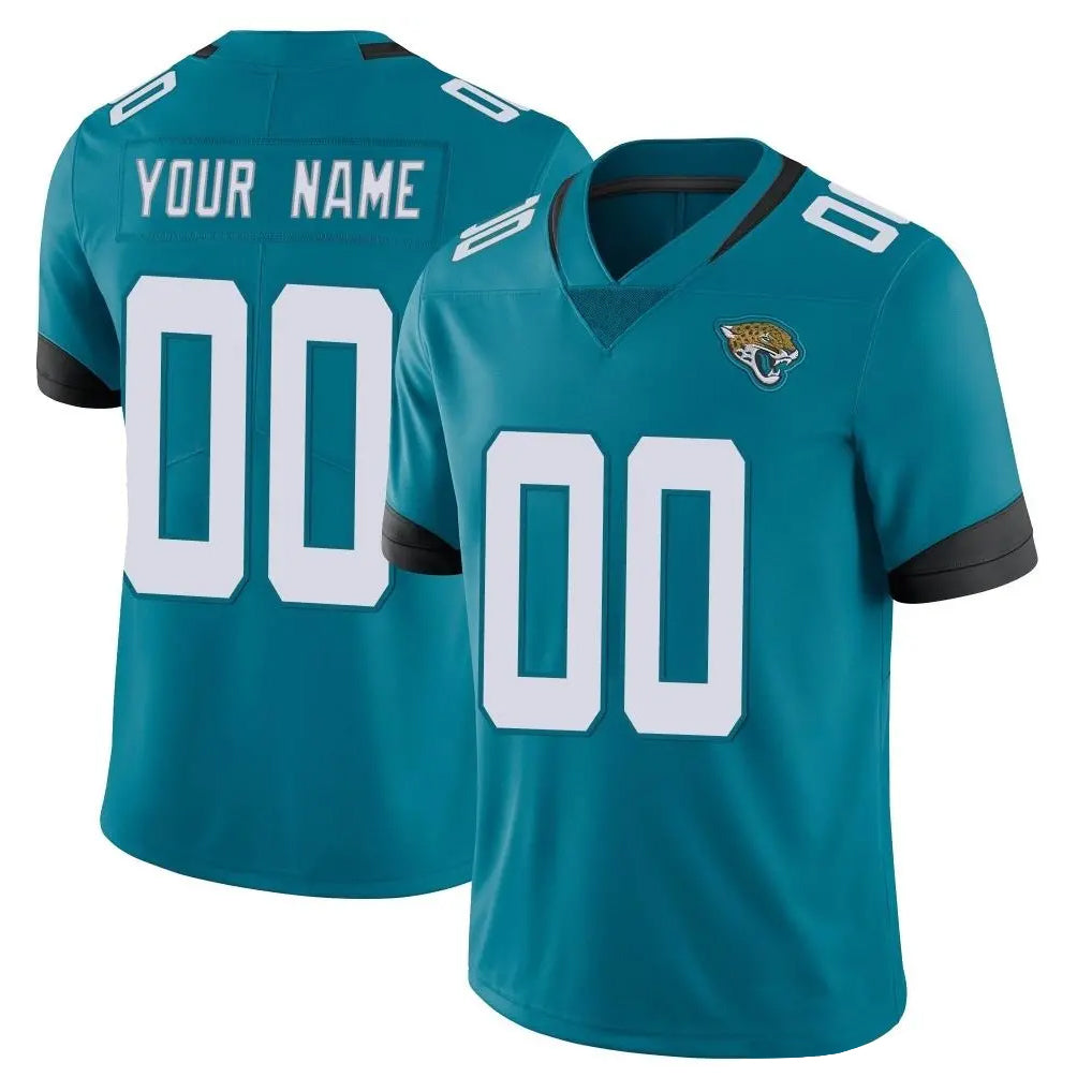 Qdoa Custom J.Jaguars Teal Vapor Untouchable Limited Home Game Any Name & Numbers Stitched Jerseys