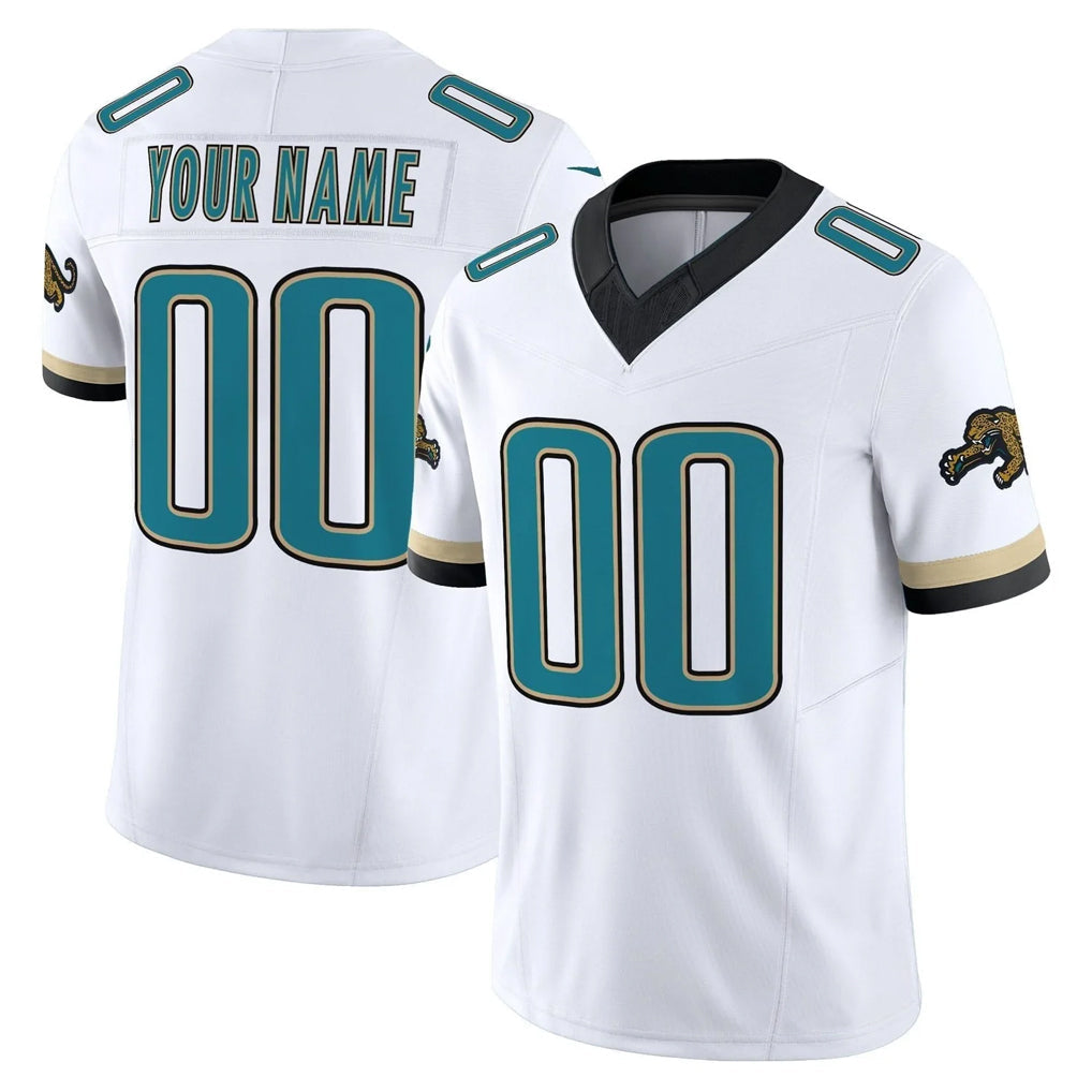 Qdoa Custom J.Jaguars White Prowler Throwback Vapor F.U.S.E. Limited Home Game Any Name & Numbers Stitched Jerseys