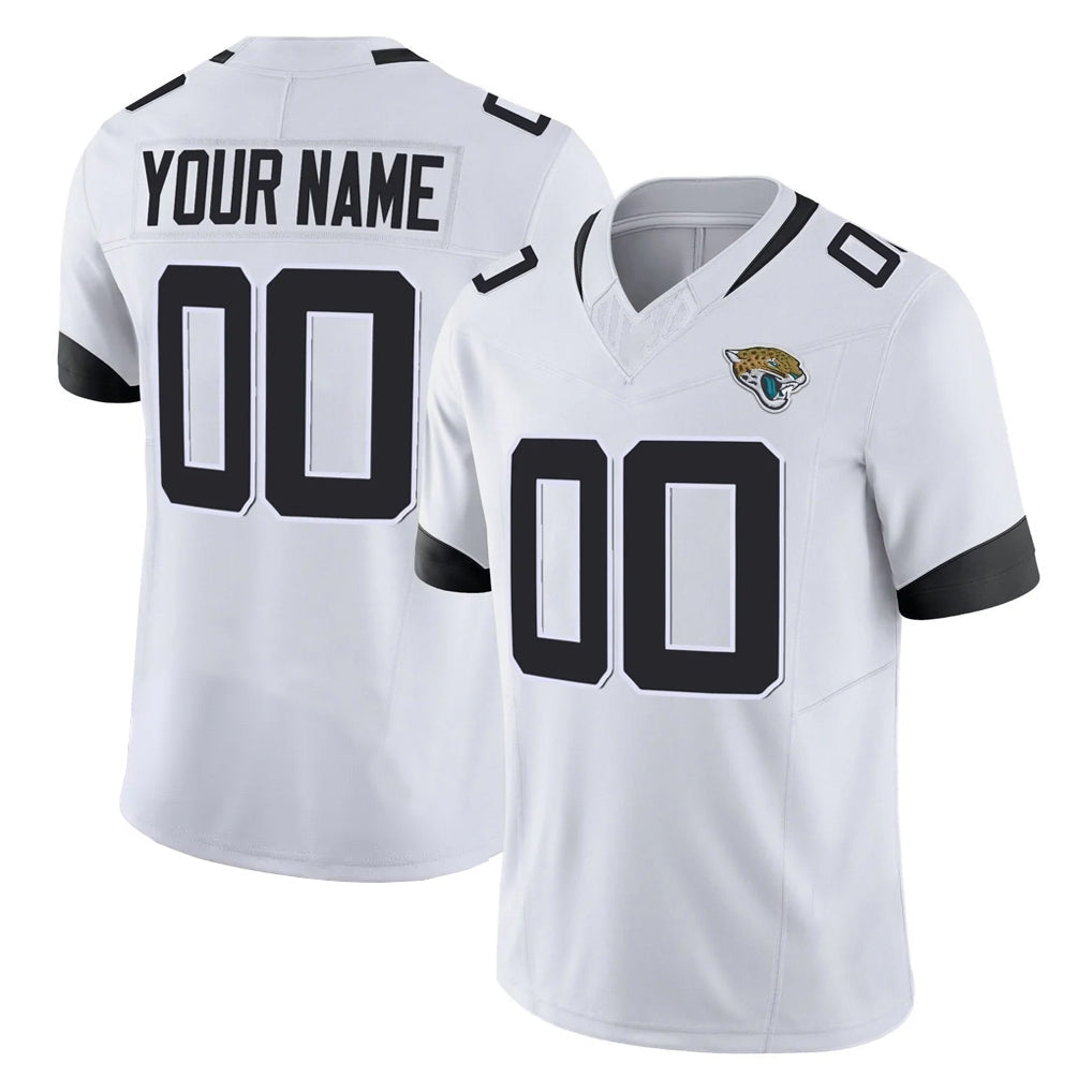 Qdoa Custom J.Jaguars White Vapor F.U.S.E. Limited Home Game Any Name & Numbers Stitched Jerseys