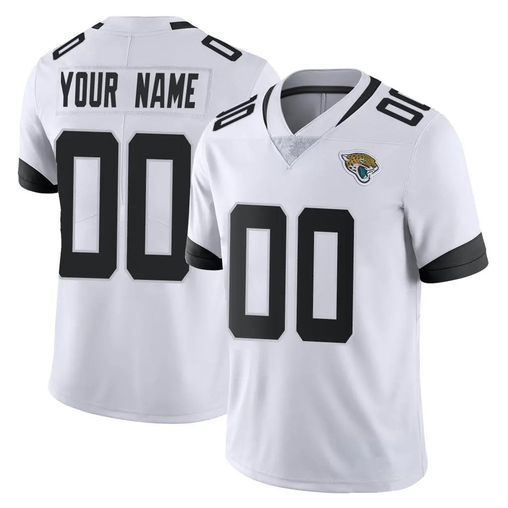 Qdoa Custom J.Jaguars White Vapor Untouchable Limited Home Game Any Name & Numbers Stitched Jerseys