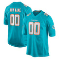 Qdoa Custom M.Dolphins Aqua Home Game Any Name & Numbers Stitched Jerseys