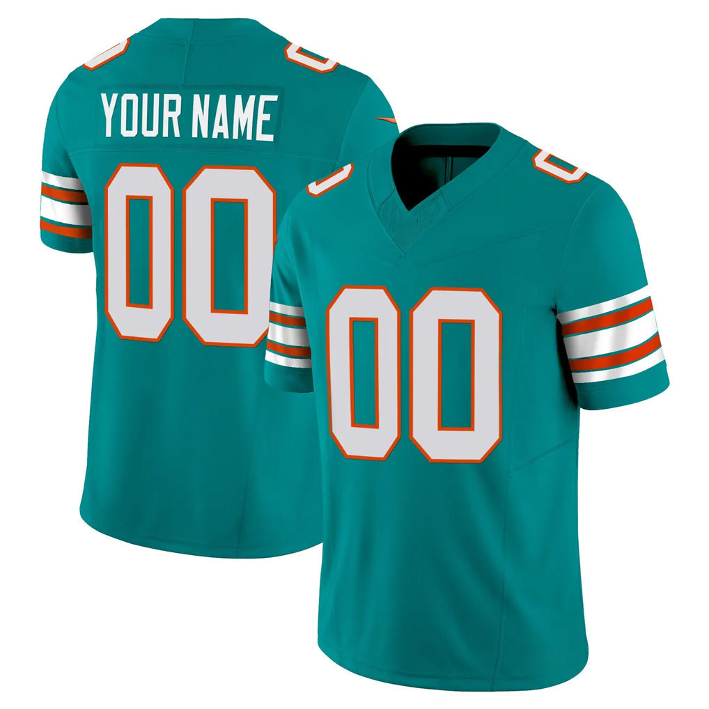 Qdoa Custom M.Dolphins Aqua Limited Alternate Vapor F.U.S.E. Home Game Any Name & Numbers Stitched Jerseys