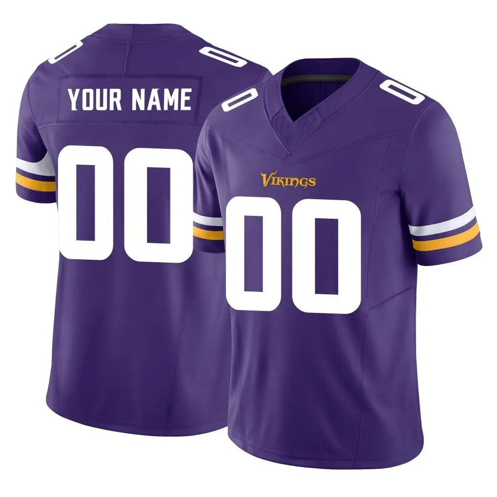 Qdoa Custom MN.Vikings Purple Limited Vapor F.U.S.E. Home Game Any Name & Numbers Stitched Jerseys