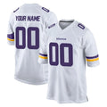 Qdoa Custom MN.Vikings White Home Game Any Name & Numbers Stitched Jerseys