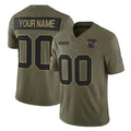 Qdoa Custom NE.Patriots Olive 2025 Salute To Service Limited Any Name & Numbers Stitched Jerseys