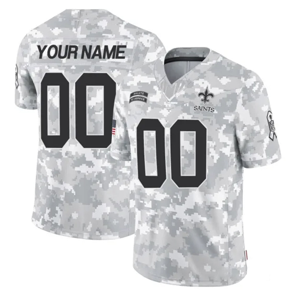 Qdoa Custom NO.Saints Arctic Camo Salute To Service Limited Game Any Name & Numbers Stitched Jerseys