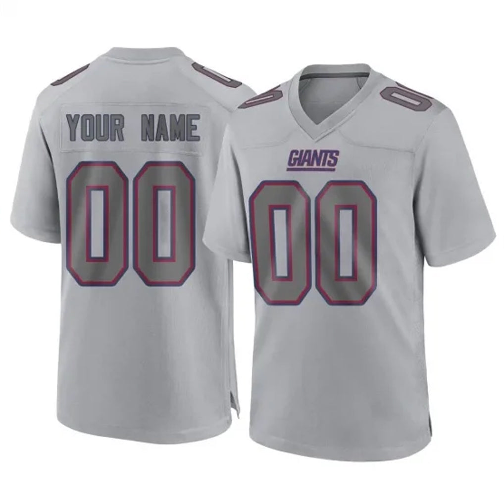Qdoa Custom NY.Giants Gray Atmosphere Fashion Limited Game Any Name & Numbers Stitched Jerseys