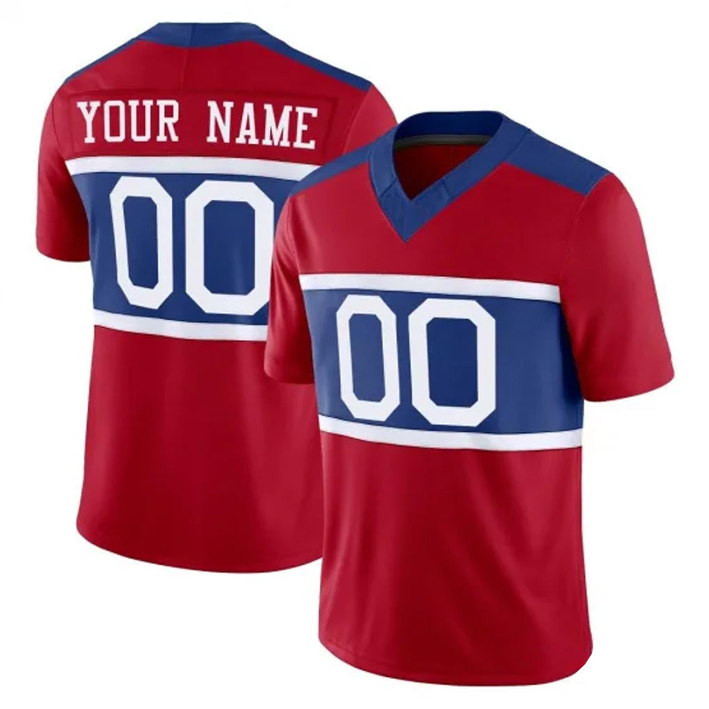 Qdoa Custom NY.Giants Red Century Vapor F.U.S.E. Home Game Any Name & Numbers Stitched Jerseys