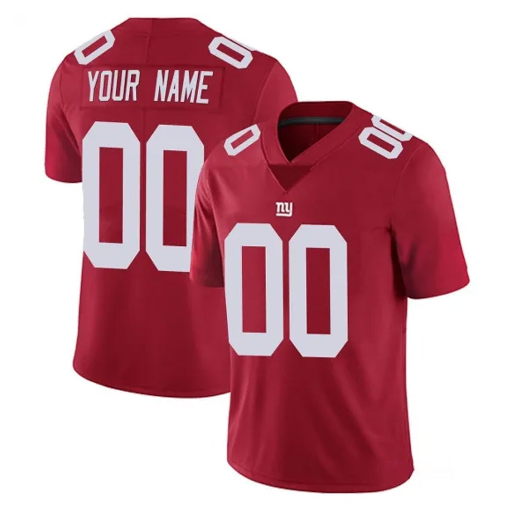 Qdoa Custom NY.Giants Red Limited Vapor Untouchable Home Game Any Name & Numbers Stitched Jerseys