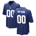 Qdoa Custom NY.Giants Royal Home Game Any Name & Numbers Stitched Jerseys