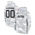 Qdoa Custom NY.Jets Arctic Camo Salute to Service Pullover Hoodies Limited Game Any Name & Numbers Stitched Jerseys