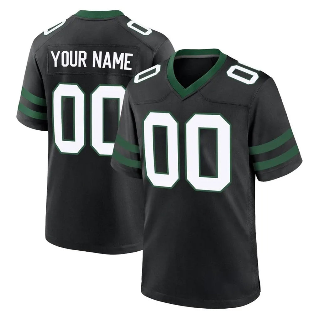 Qdoa Custom NY.Jets Black Legacy Home Game Any Name & Numbers Stitched Jerseys