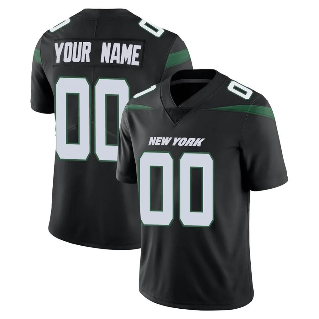 Qdoa Custom NY.Jets Black Limited Vapor Home Game Any Name & Numbers Stitched Jerseys
