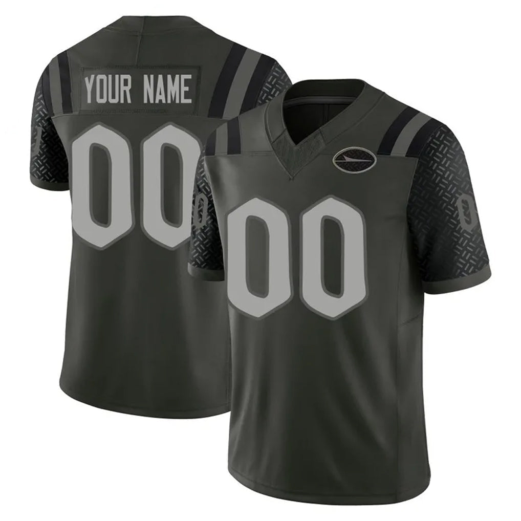 Qdoa Custom NY.Jets Green Limited 2025 Rivalries Collection Home Game Any Name & Numbers Stitched Jerseys
