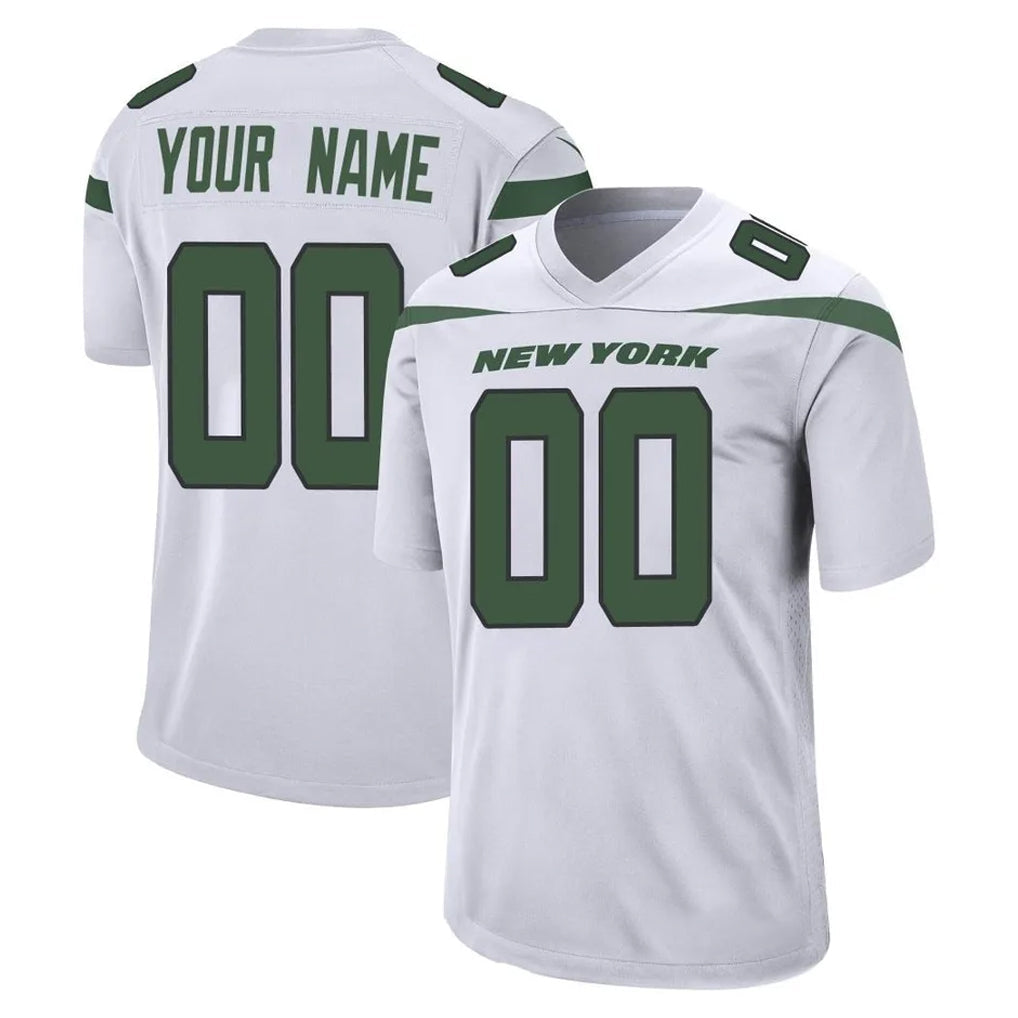 Qdoa Custom NY.Jets White Spotlight Home Game Any Name & Numbers Stitched Jerseys