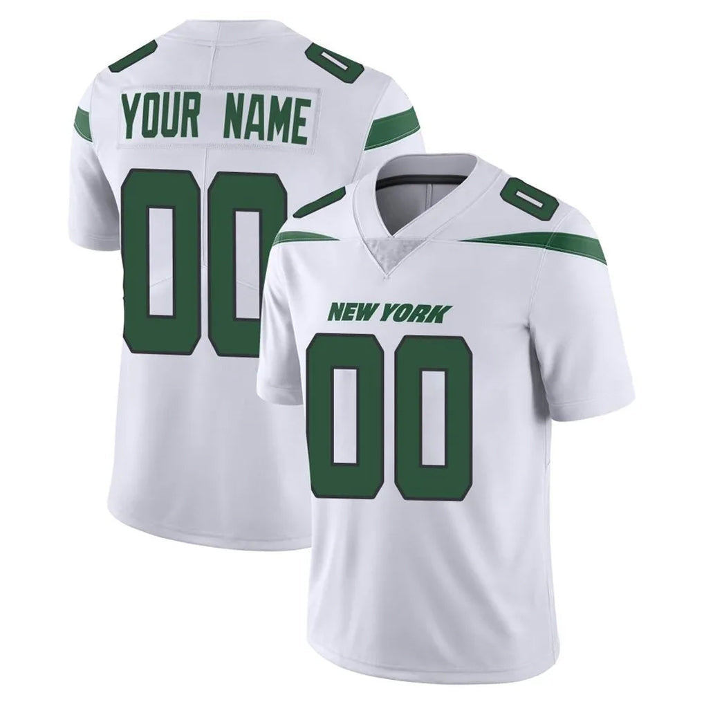 Qdoa Custom NY.Jets White Spotlight Limited Vapor Home Game Any Name & Numbers Stitched Jerseys