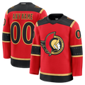Qdoa Custom O.Senators Red Alternate Premium Jerseys