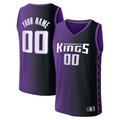 Qdoa Custom S.Kings Fanatics Purple Fast Break Replica Jerseys - Statement Edition
