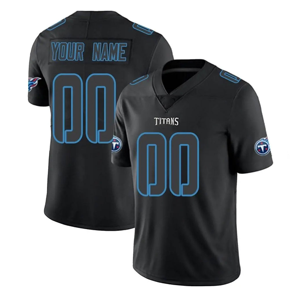 Qdoa Custom T.Titans Black Impact Limited Home Game Any Name & Numbers Stitched Jerseys