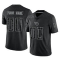 Qdoa Custom T.Titans Black Limited Reflective Home Game Any Name & Numbers Stitched Jerseys