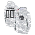 Qdoa Custom T.Titans Camo Arctic Salute to Service Pullover Hoodies Home Game Any Name & Numbers Stitched Jerseys