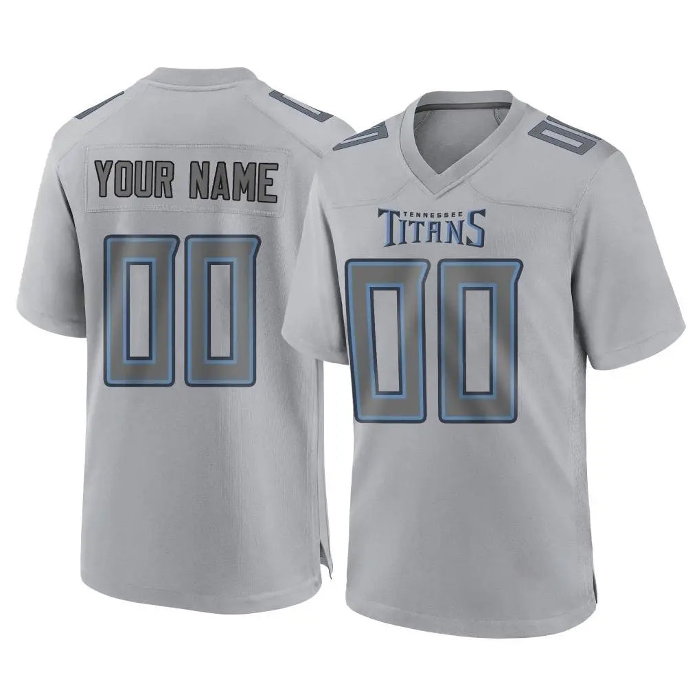Qdoa Custom T.Titans Gray Atmosphere Fashion Home Game Any Name & Numbers Stitched Jerseys