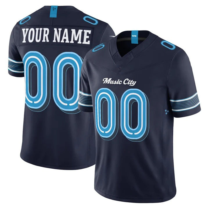 Qdoa Custom T.Titans Navy 2026 Rivalries Vapor Limited Jersey - All Stitched