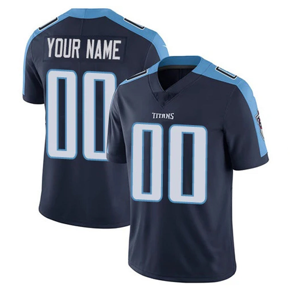 Qdoa Custom T.Titans Navy Limited Vapor Home Game Any Name & Numbers Stitched Jerseys
