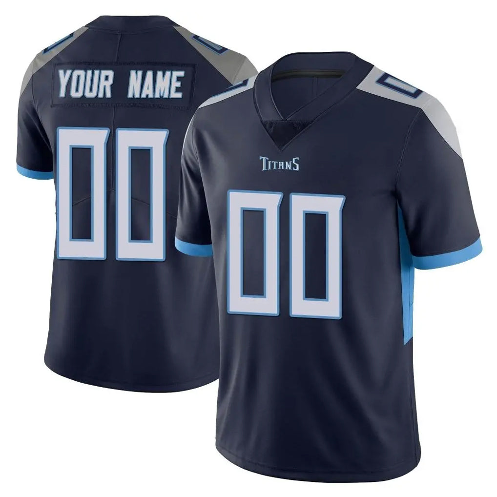 Qdoa Custom T.Titans Navy Limited Vapor Untouchable Home Game Any Name & Numbers Stitched Jerseys