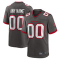Qdoa Custom TB.Buccaneers Pewter Home Game Stitched Jerseys