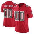 Qdoa Custom TB.Buccaneers Red Limited Color Rush Home Game Any Name & Numbers Stitched Jerseys