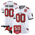 Qdoa Custom TB.Buccaneers White Limited 2026 Season Vapor F.U.S.E. Home Game Any Name & Numbers Stitched Jerseys