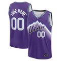 Qdoa Custom U.Jazz Fanatics Purple Fast Break Replica Custom Jerseys - Icon Edition