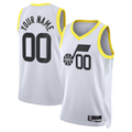 Qdoa Custom U.Jazz White Swingman Jerseys - Association Edition