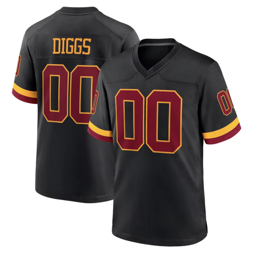 Qdoa Custom W.Commanders Black Limited Home Game Any Name & Numbers Stitched Jerseys