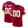 Qdoa Custom W.Commanders Burgundy Game Home Any Name & Numbers Stitched Jerseys