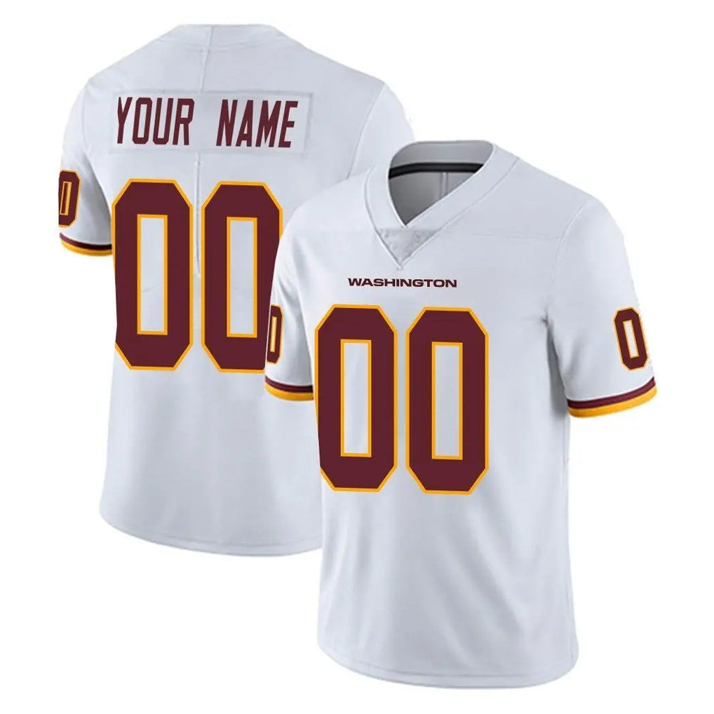 Qdoa Custom W.Commanders White Limited Vapor Untouchable Home Game Any Name & Numbers Stitched Jerseys