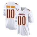 Qdoa Custom W.Commanders White Tundra Fashion Home Game Any Name & Numbers Stitched Jerseys
