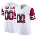 Qdoa Custom W.Commanders White Vapor F.U.S.E. Limited Home Game Any Name & Numbers Stitched Jerseys