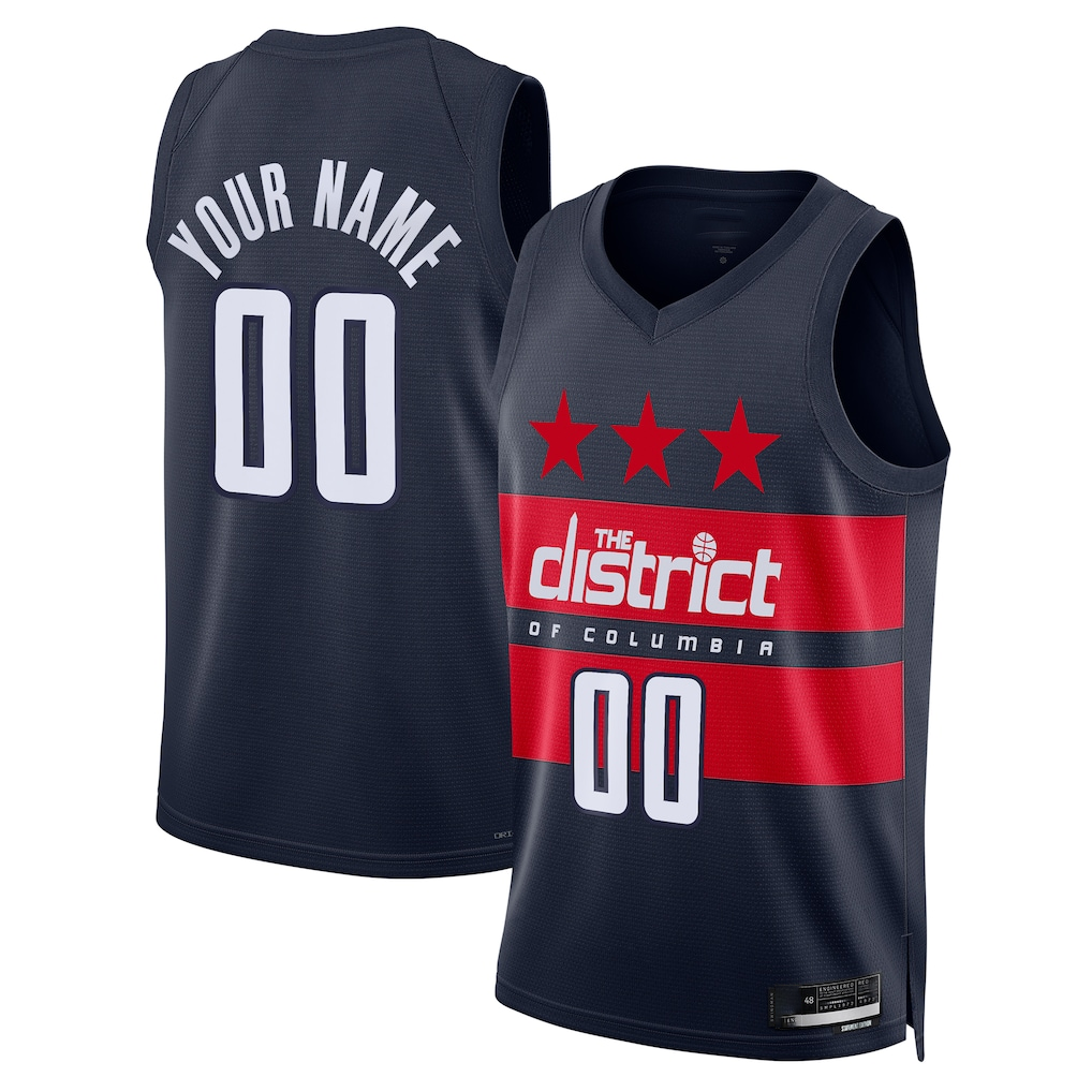 Qdoa Custom W.Wizards Navy 2024-25 Swingman Jerseys - Statement Edition