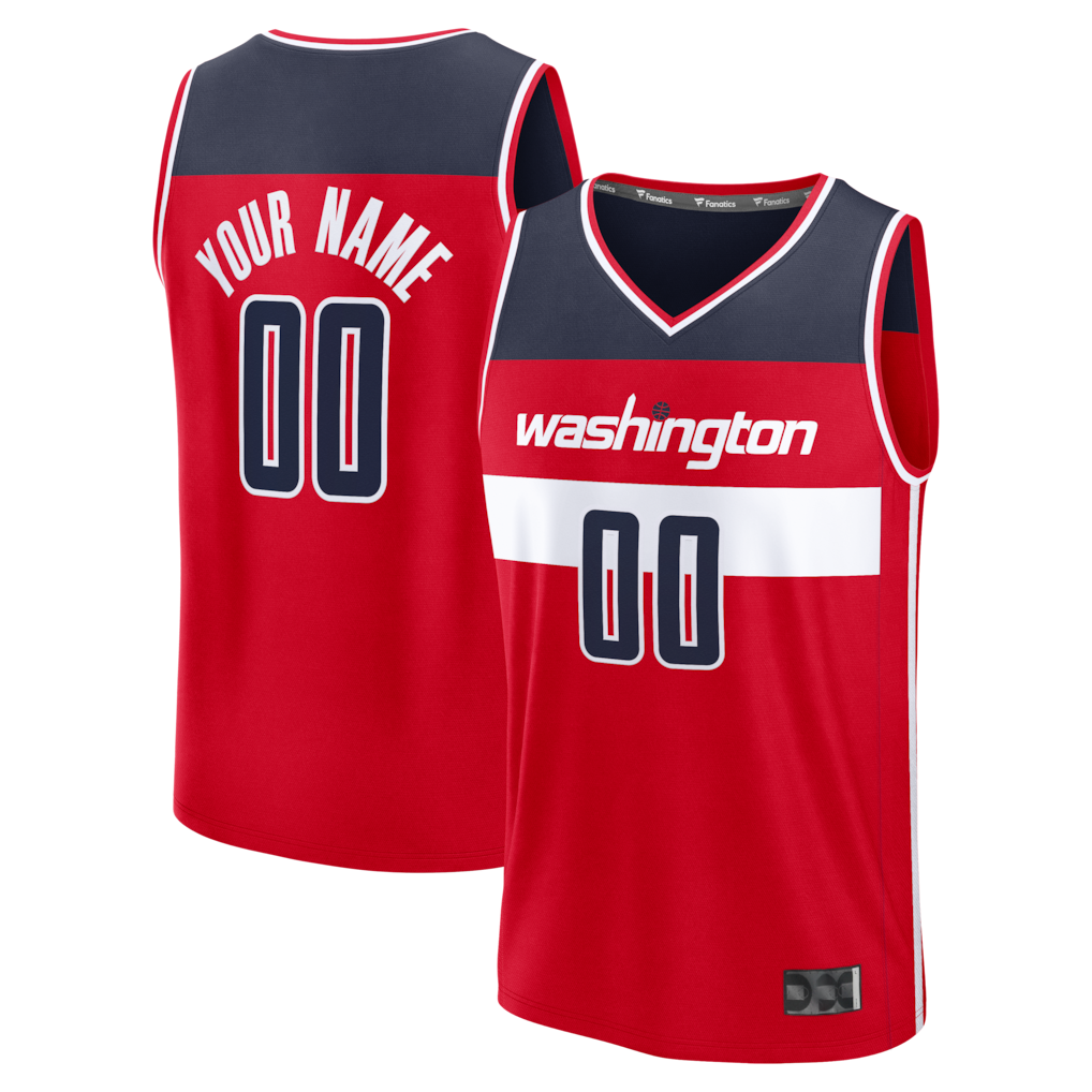 Qdoa Custom W.Wizards Red Fastbreak Jerseys - Icon Edition